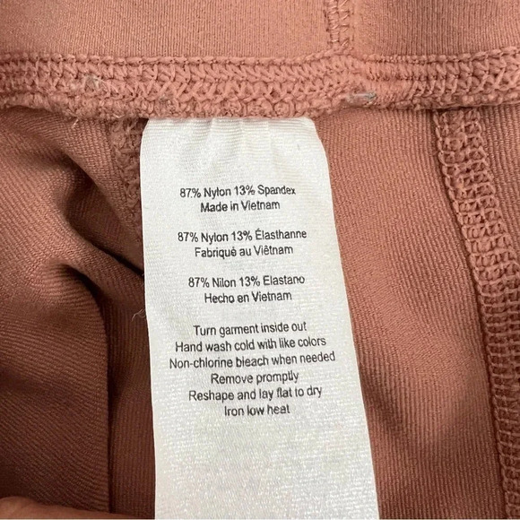 Alo Yoga Ultimate High Waisted Stripe Mesh Leggings Pink Rosewater Athletic S - Picture 9 of 10